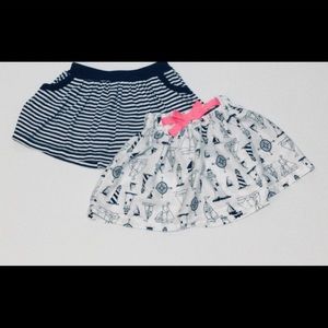 Carter's Nautical Toddler Skirt Bundle